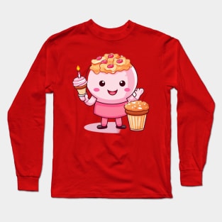 kawaii Ice cream  T-Shirt cute Candy food gilrl Long Sleeve T-Shirt